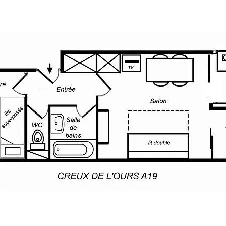 2 Pieces Aux Pieds, Balcon, Animaux Admis - Fr-1-182-195 Apartament *